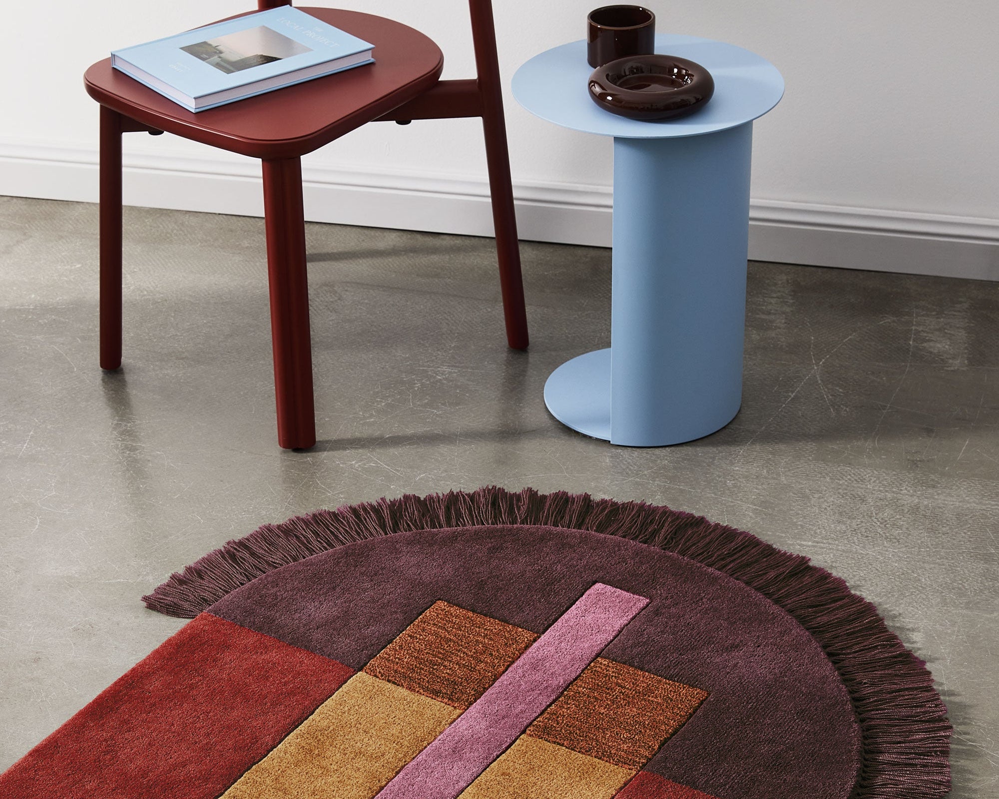 Overlay Runner Rug by Danielah Martinez | Burgundy | Design By Them