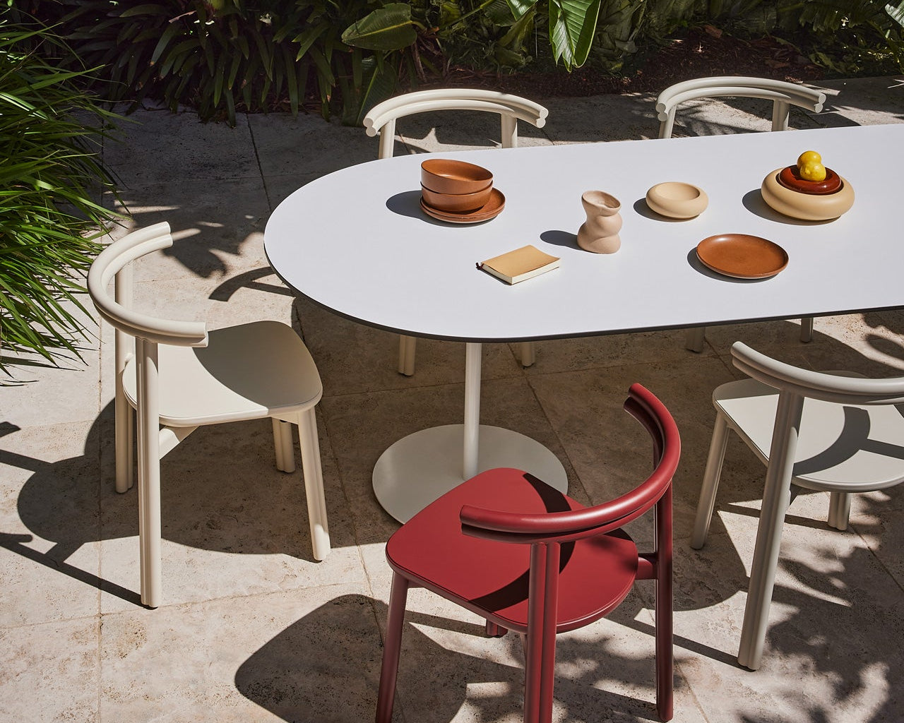 Twill Metal Chair | Stacking Metal Dining Seat | Gibson Karlo | DesignByThem | Gallery