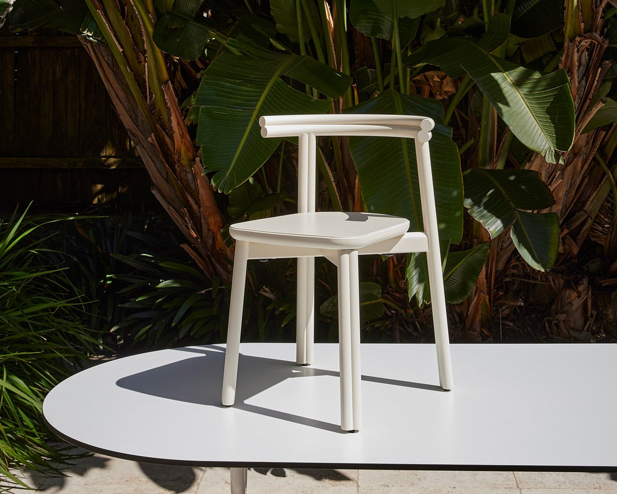 Twill Metal Chair | Stacking Metal Dining Seat | Gibson Karlo | DesignByThem