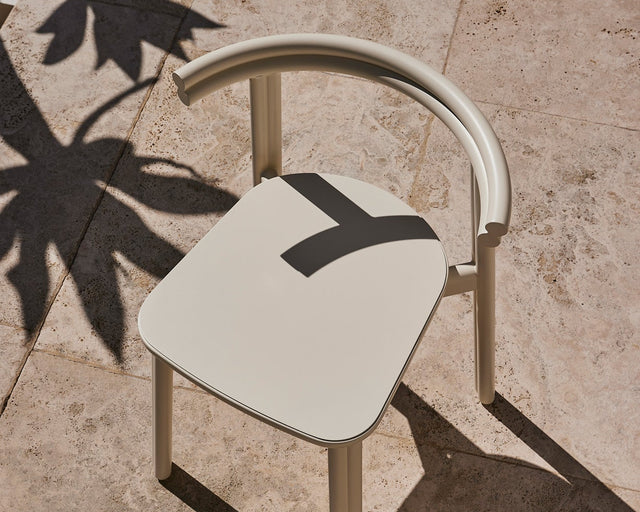 Twill Metal Chair | Stacking Metal Dining Seat | Gibson Karlo | DesignByThem | Gallery