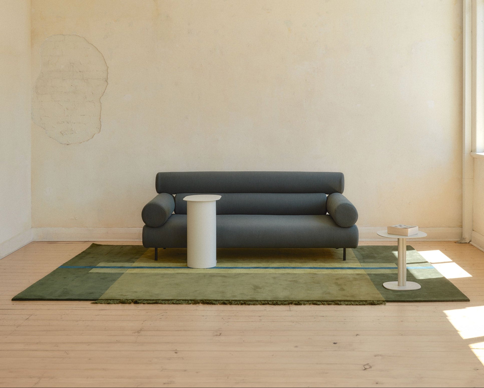 Overlay Rugs | Large Rectangle Olive | Fringed Geometric Rug | Danielah Martinez | DesignByThem