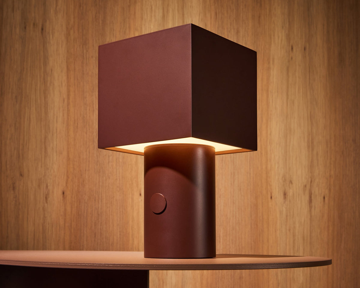 Parcel Portable Lamp | Maroon | Lighting and Accessories | Designed in Australia by Daniel Emma | Design By Them