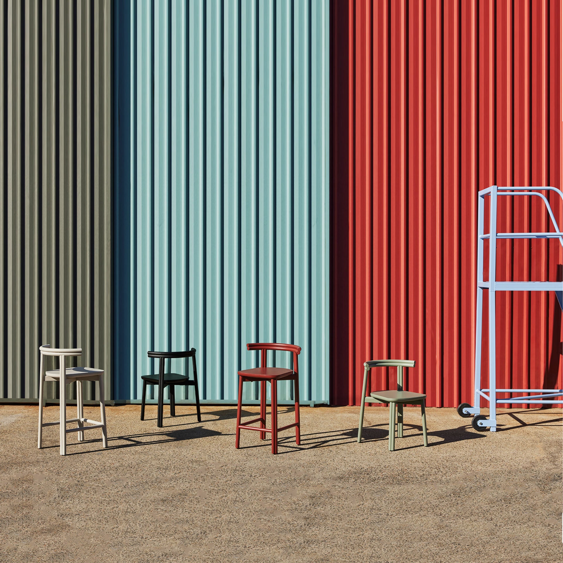 Twill Metal Chair | Stacking Metal Dining Seat | Gibson Karlo | DesignByThem