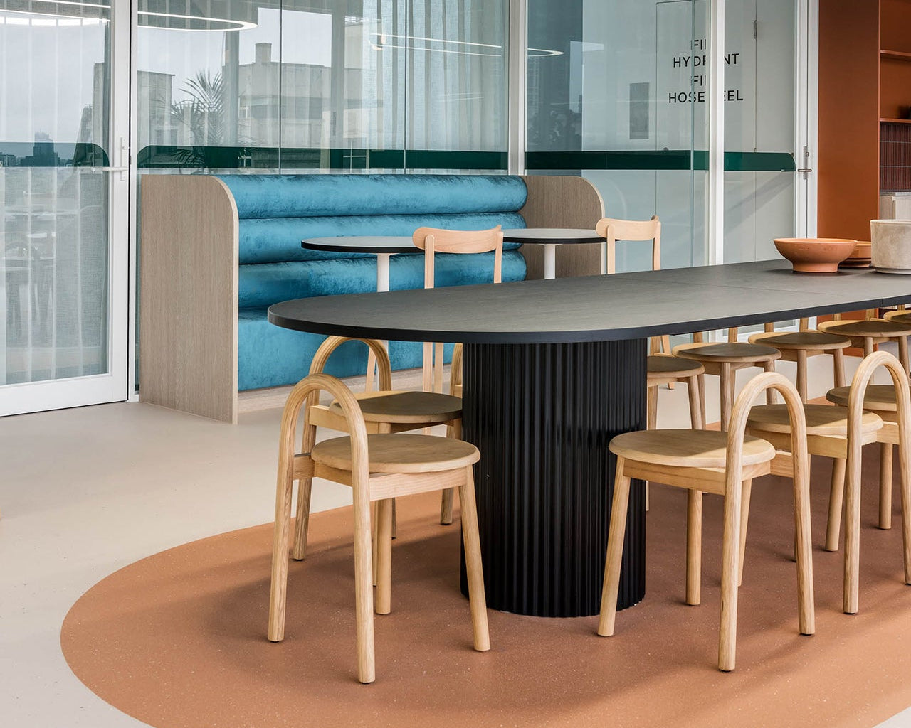 Bobby Low Stool at G01 Melbourne HQ, Collins | Design By Them 
