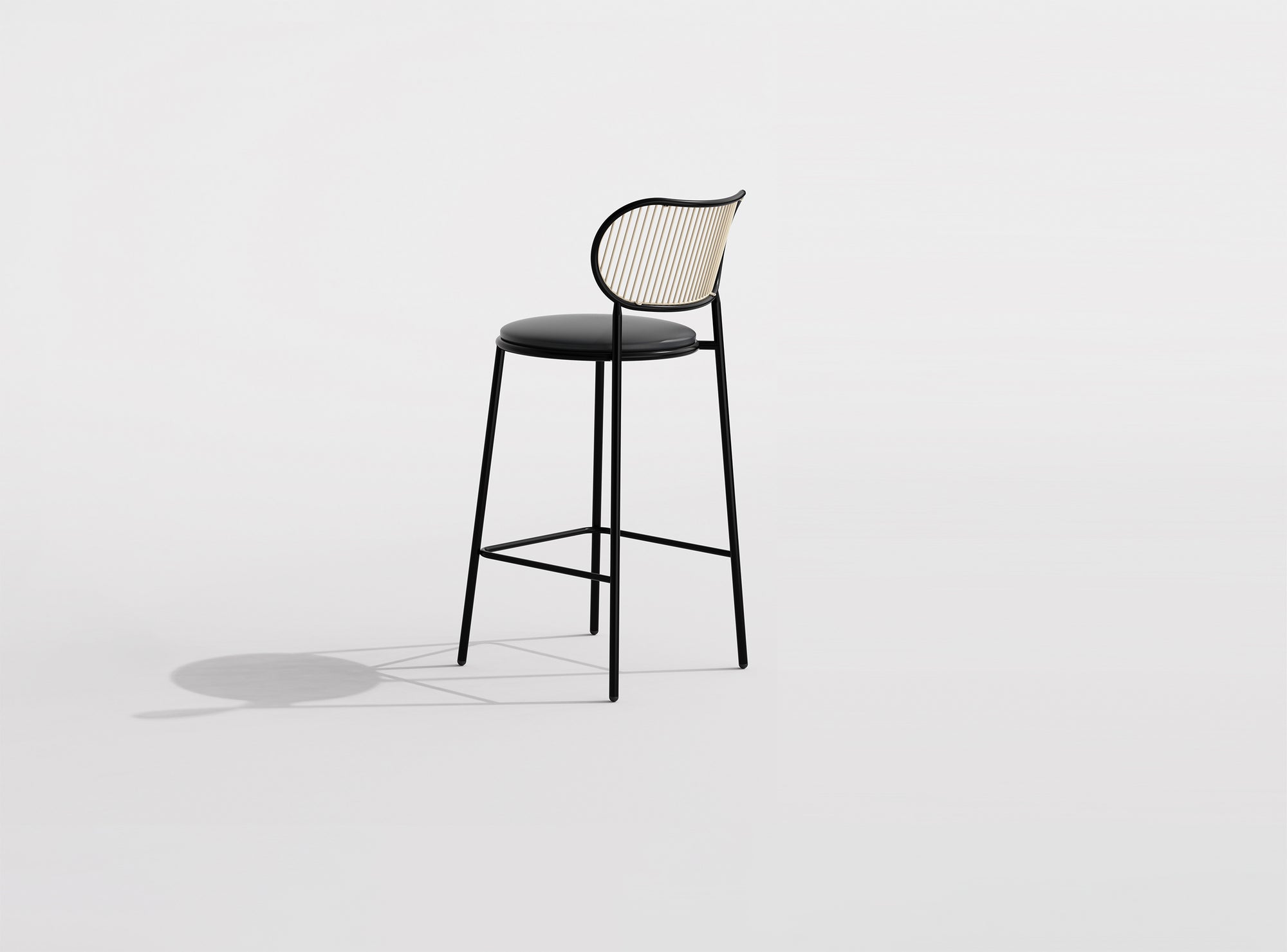 Piper Bar Counter Chair Upholstered | Fabric or Leather Seat | Designed by GibsonKarlo | DesignByThem