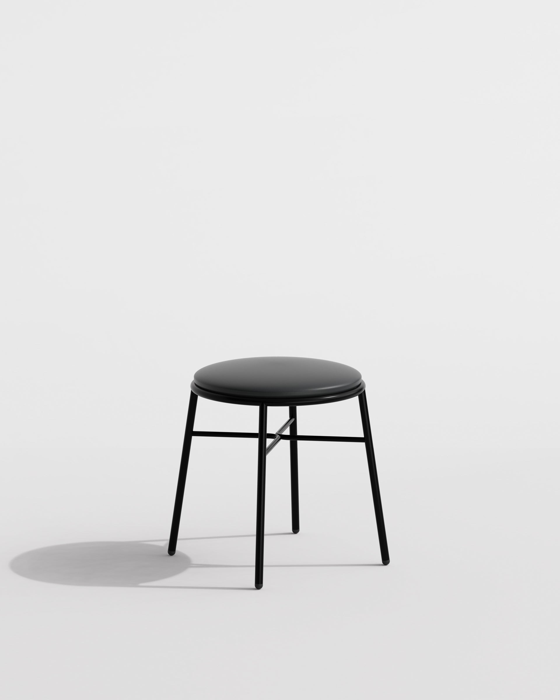 Piper Stool Upholstered | Fabric or Leather Seat | Stackable | Designed by GibsonKarlo | DesignByThem