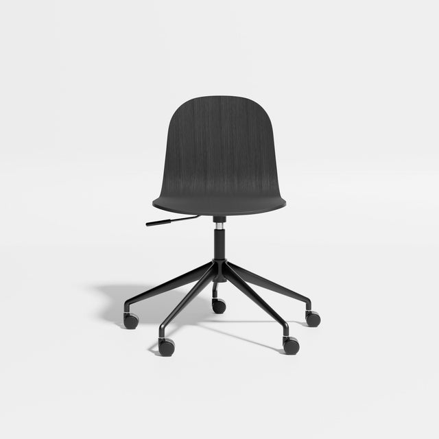 Potato Chair - Swivel with Gaslift and Castors | Chairs | Designed by Gibson Karlo | Deisgn By Them ** Black Stained Oak