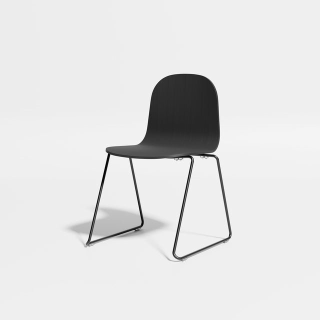 Potato Chair - Sled Base | Chairs | Designed by Gibson Karlo | Design By Them ** Black Stained Oak