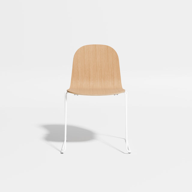 Potato Chair - Sled Base | Chairs | Designed by Gibson Karlo | Design By Them ** Oak/White Base