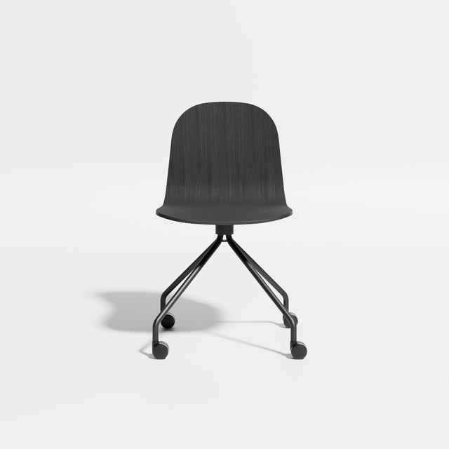 Potato Chair - Swivel with Castors | Chairs | Designed by Gibson Karlo | Design By Them ** Black Stained Oak