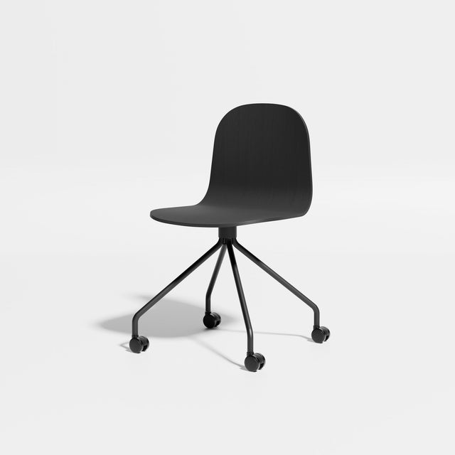 Potato Chair - Swivel with Castors | Chairs | Designed by Gibson Karlo | Design By Them ** Black Stained Oak