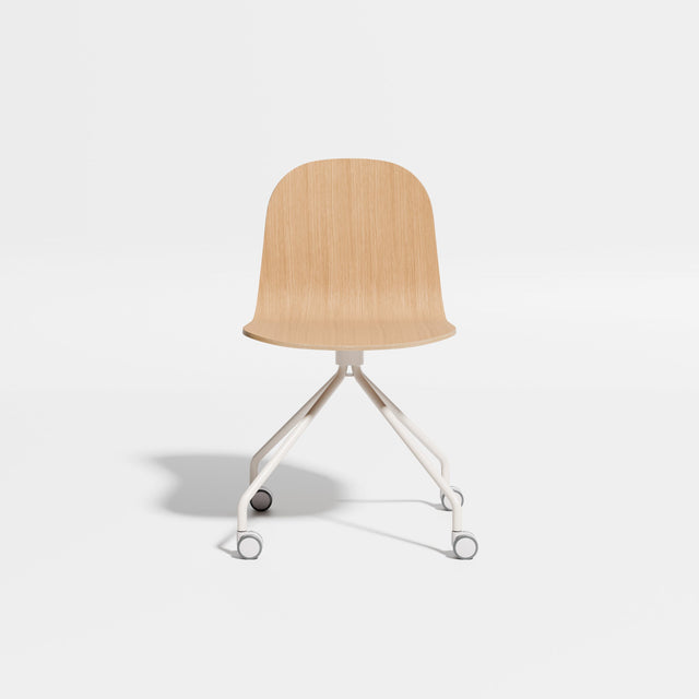 Potato Chair - Swivel with Castors | Chairs | Designed by Gibson Karlo | Design By Them ** Oak/Bone Base
