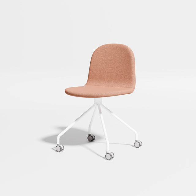 Potato Chair - Swivel with Castors | Chairs | Designed by Gibson Karlo | Design By Them ** White Base/Kvadrat Autumn 0551
