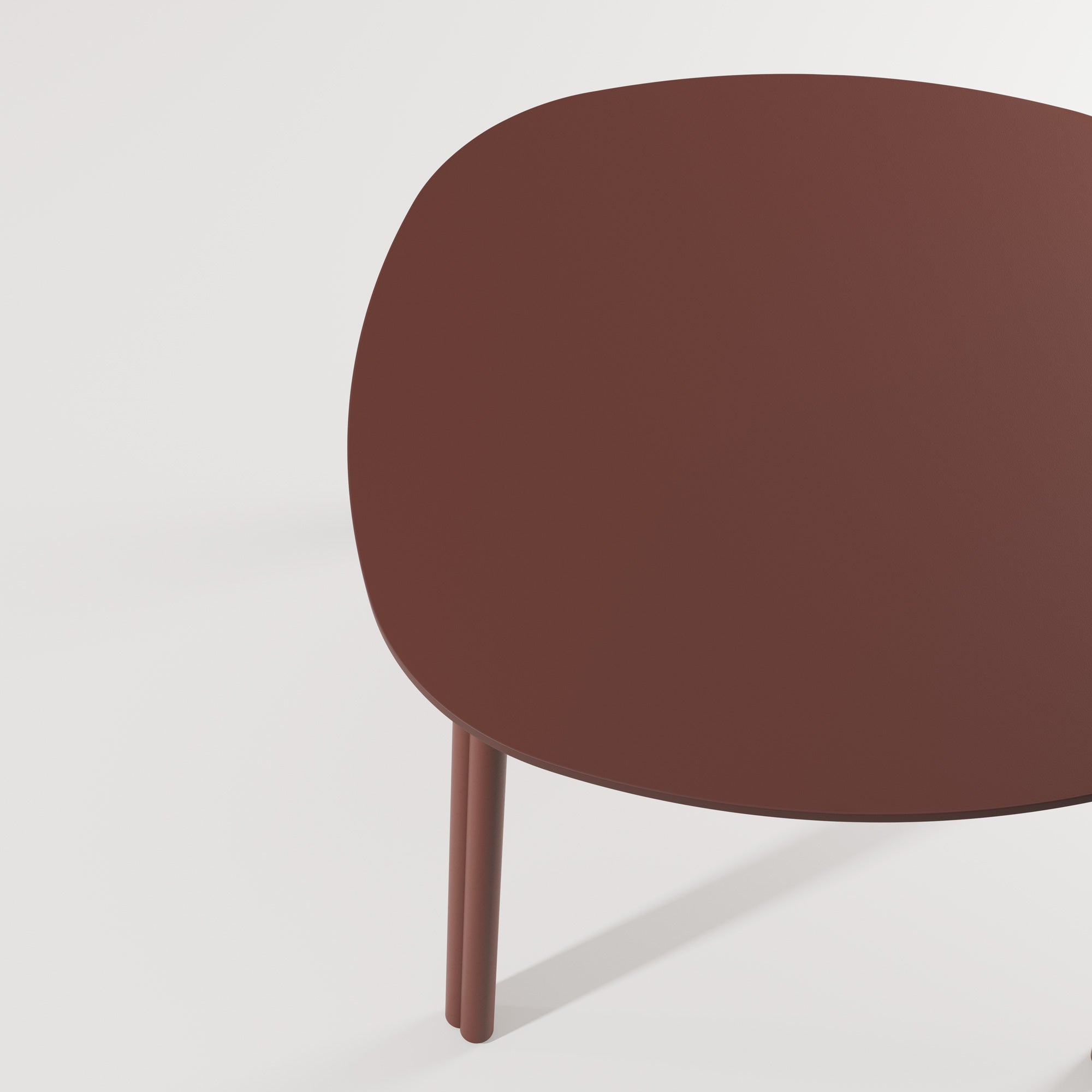 Twill Table by Gibson Karlo | Rust Red Maroon Dining and Meeting Table | DesignByThem
