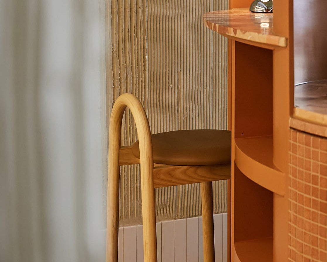 Bobby Stool Upholstered | Sage Space | DesignByThem | Gallery