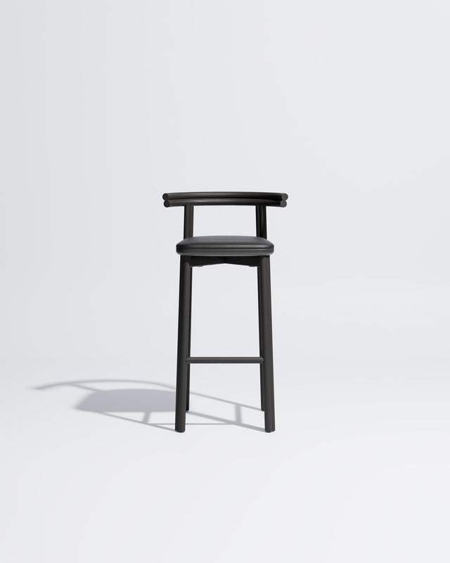 Twill Bar Chair Upholstered | Gibson Karlo | DesignByThem **  Black / Knoll Prairie - 018