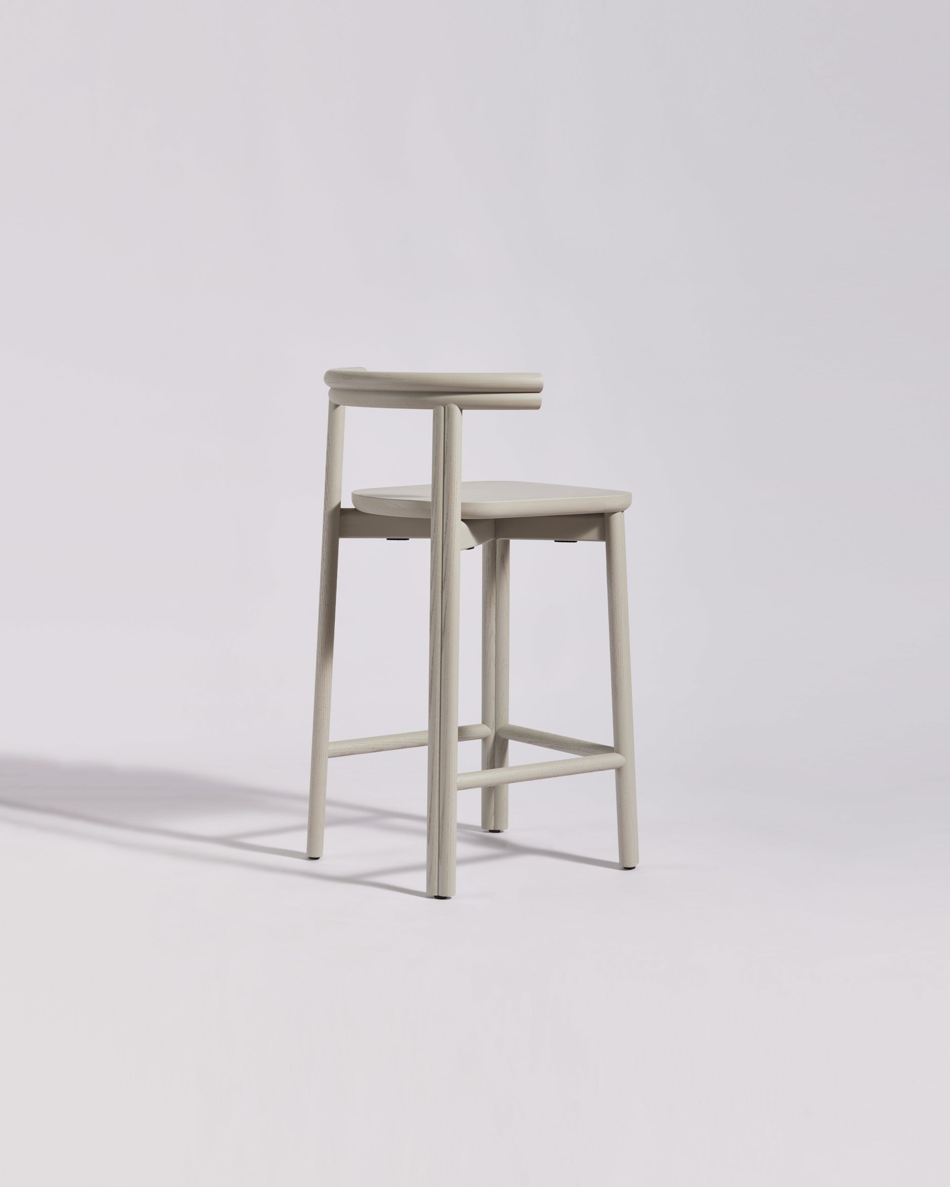 Silk Grey Twill Bar Chair | Timber Counter Stool | Gibson Karlo | DesignByThem