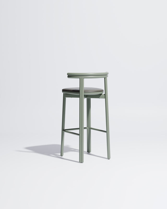 Twill Metal Bar Chair Upholstered | Gibson Karlo | DesignByThem ** Pale Eucalypt / Knoll Prairie - 034 (Outdoor Suitable)