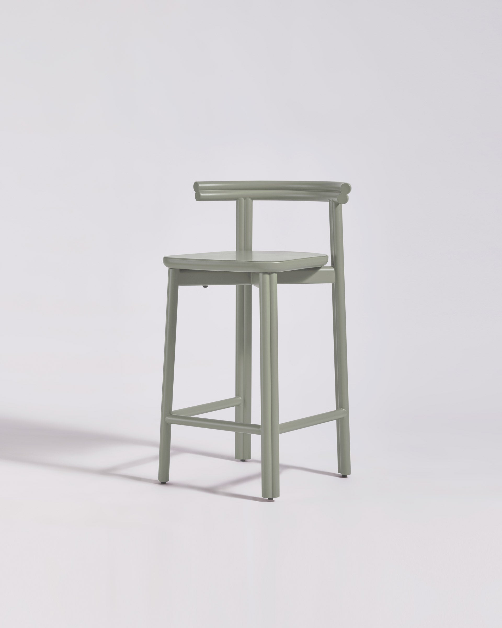 Twill Metal Bar Chair | Pale Eucalypt Metal Counter Stool | GibsonKarlo | DesignByThem