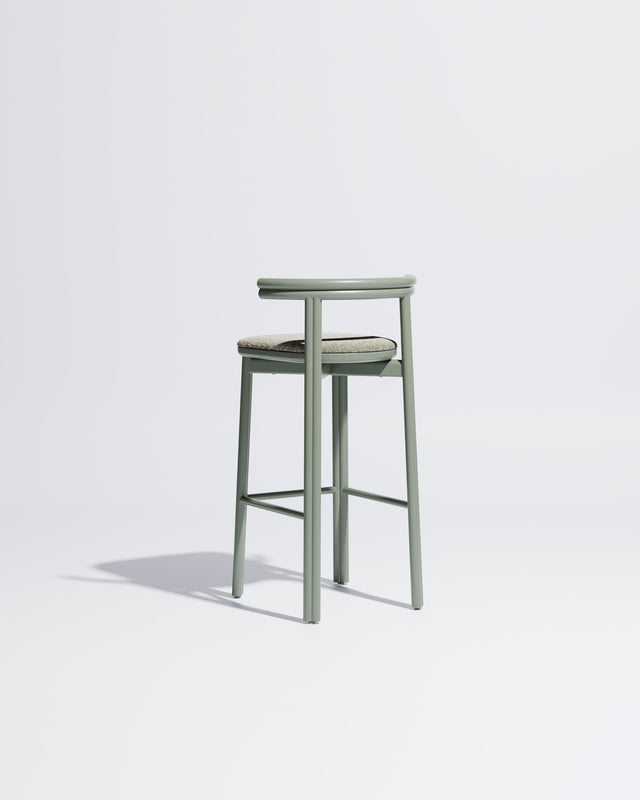 Twill Metal Bar Chair Upholstered | Gibson Karlo | DesignByThem ** Pale Eucalypt / Kvadrat Zero - 002 (Indoor Only)
