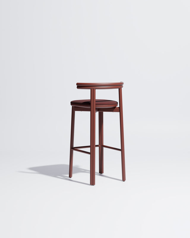 Twill Metal Bar Chair Upholstered | Gibson Karlo | DesignByThem ** Rust Red / Maharam Merit - 039 (Indoor Only)