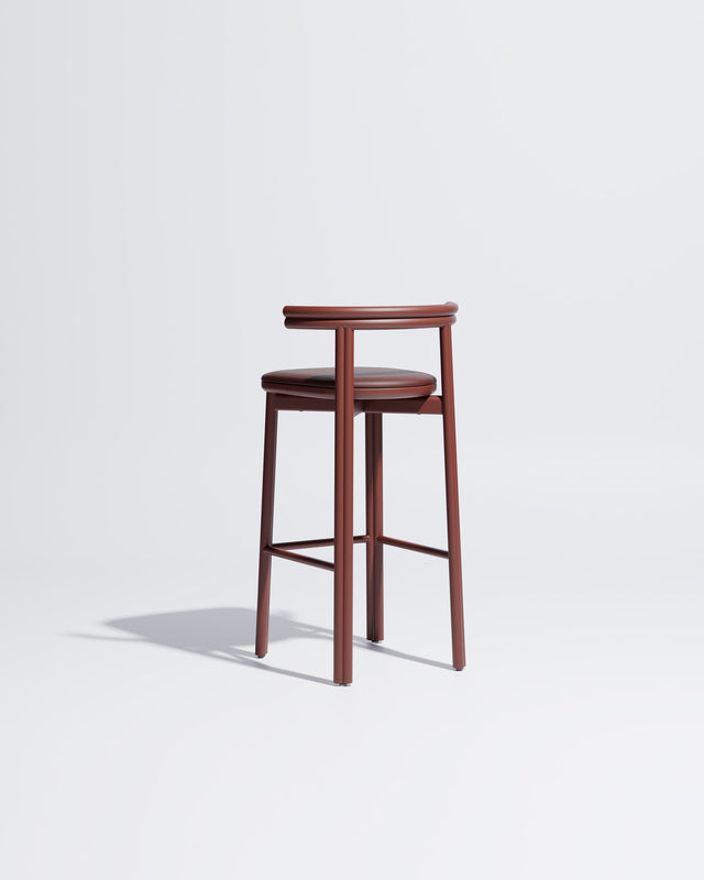 Twill Metal Bar Chair Upholstered | Gibson Karlo | DesignByThem ** Rust Red / Knoll Prairie - 038 (Outdoor Suitable)