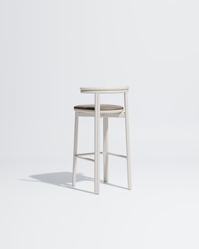 Twill Metal Bar Chair Upholstered | Gibson Karlo | DesignByThem ** Soft White / Knoll Prairie - 027 (Outdoor Suitable)