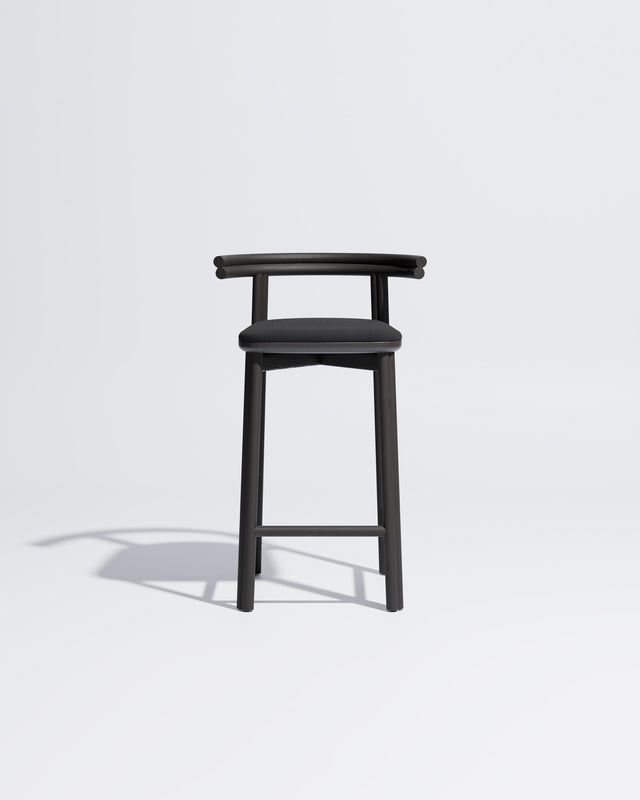 Twill Counter Chair Upholstered | Gibson Karlo | DesignByThem **  Black / Maharam Merit - 004