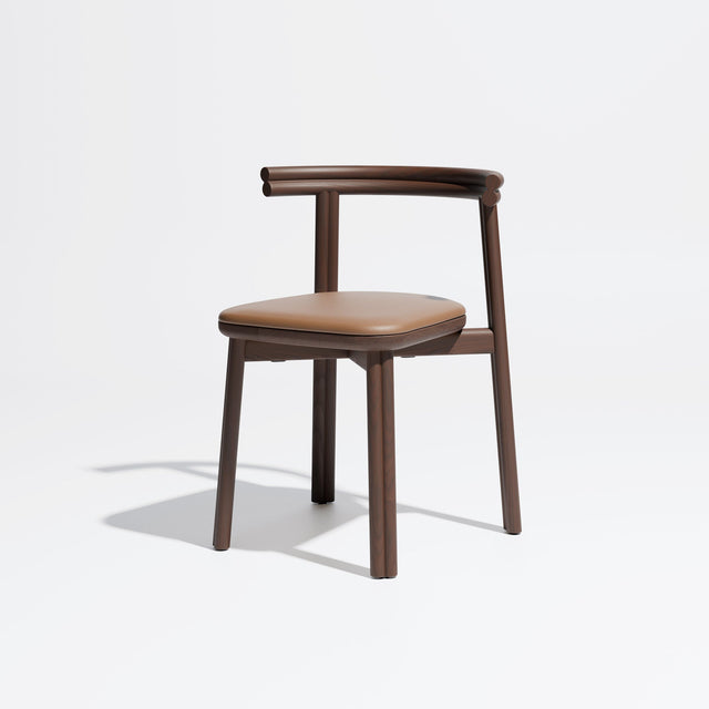 Twill Timber Dining Chair Upholstered | Gibson Karlo | Design By Them **  Smoked Ash / Knoll Prairie 027