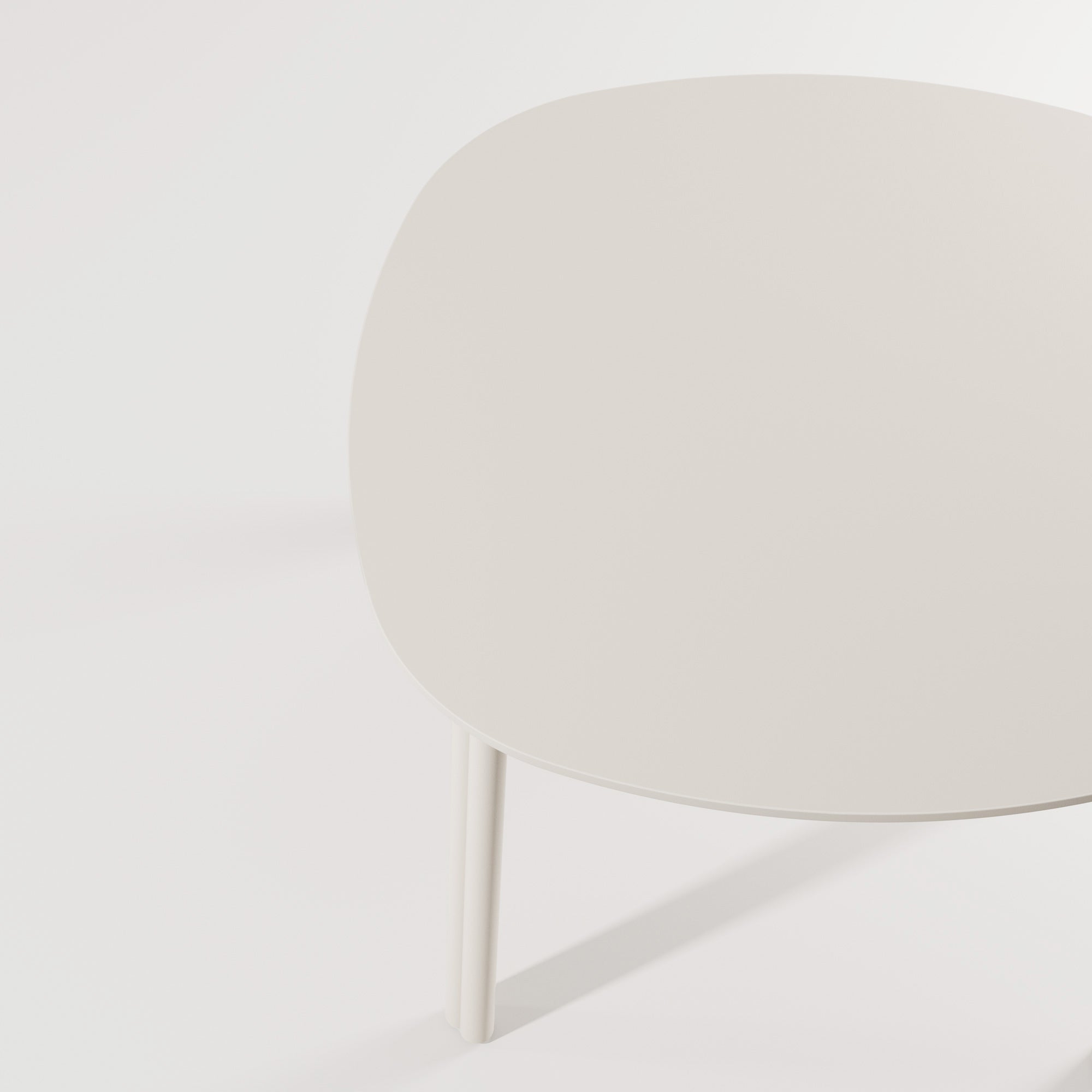 Twill Table by Gibson Karlo | Soft White Dining and Meeting Table | DesignByThem