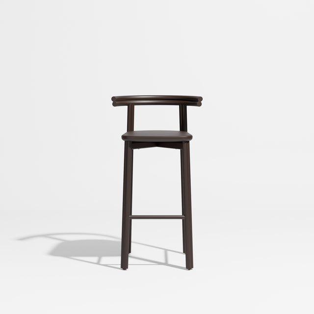 Twill Metal Bar Chair | Chocolate Brown |  Metal Stool | Gibson Karlo | Design By Them