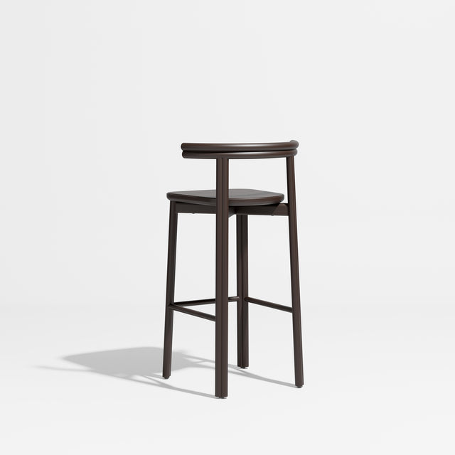 Twill Metal Bar Chair | Chocolate Brown |  Metal Stool | Gibson Karlo | Design By Them