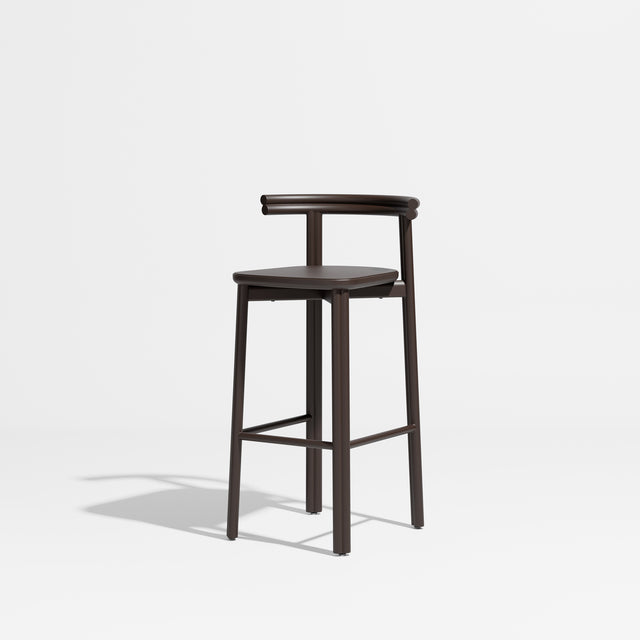Twill Metal Bar Chair | Chocolate Brown |  Metal Stool | Gibson Karlo | Design By Them