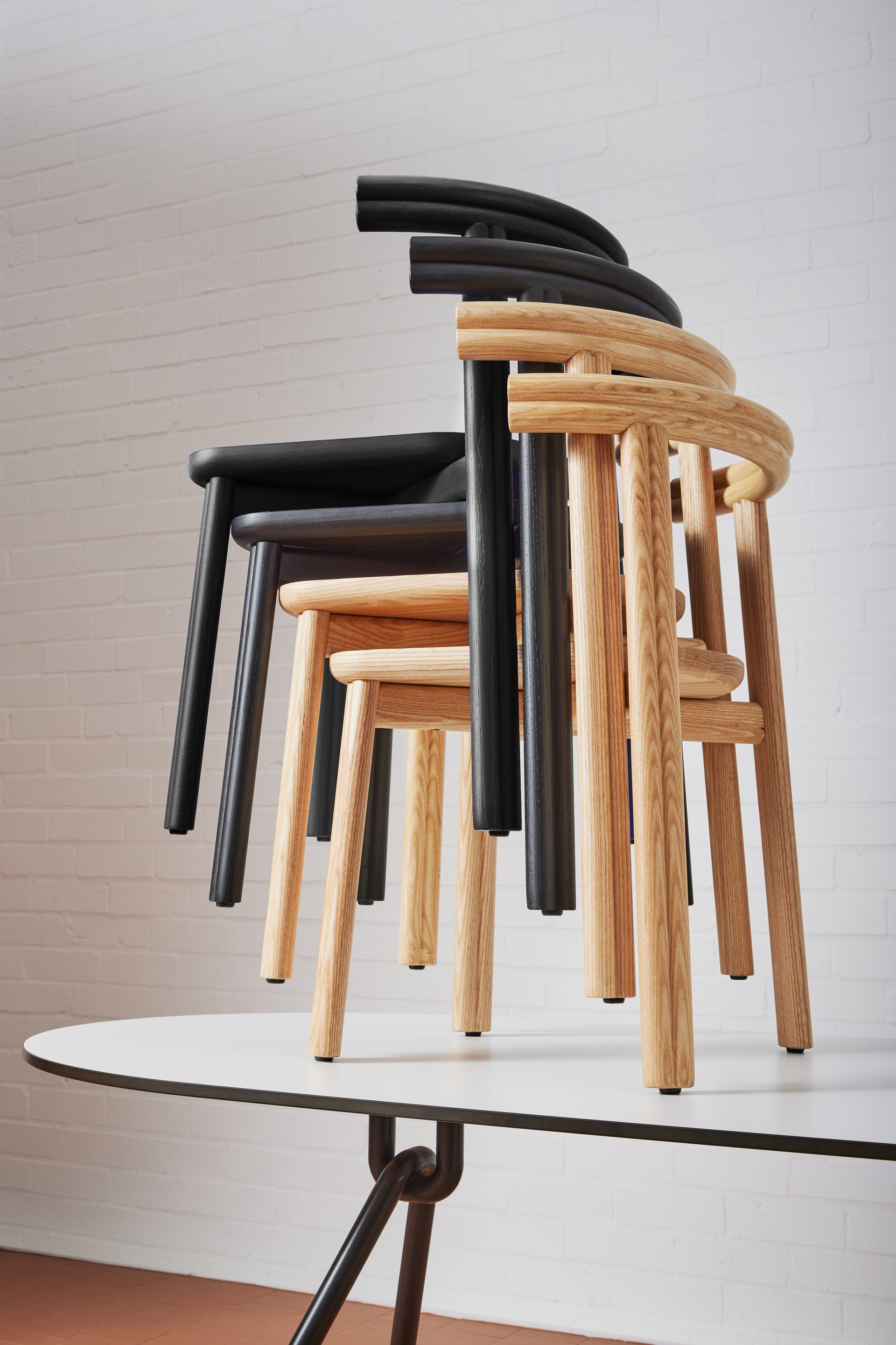 Twill Chair | Stacking Timber Dining Seat | Gibson Karlo | DesignByThem