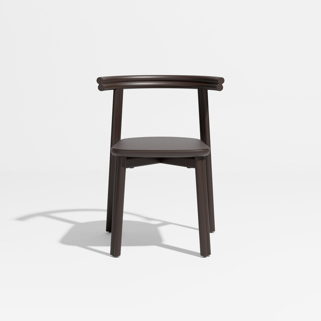 Twill Metal Chair | Chocolate Brown | Stacking Metal Dining Seat | Gibson Karlo | Design By Them 