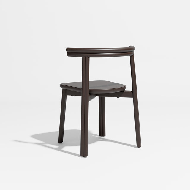 Twill Metal Chair | Chocolate Brown | Stacking Metal Dining Seat | Gibson Karlo | Design By Them 