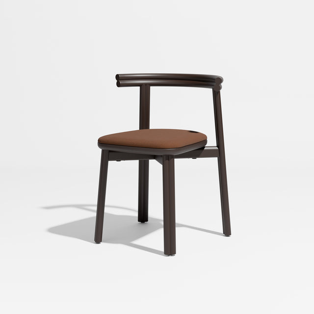 Twill Chair - Metal Upholstered | Gibson Karlo | Design By Them ** Chocolate Brown / Maharam Merit 033