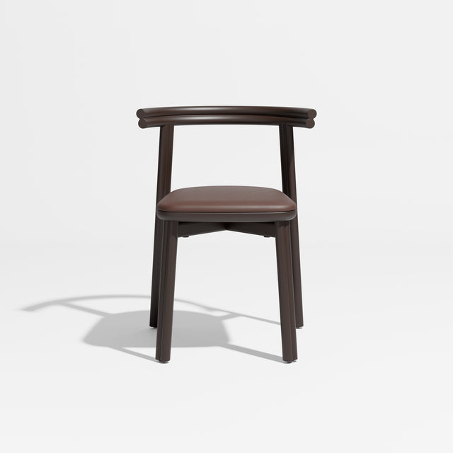 Twill Chair - Metal Upholstered | Gibson Karlo | Design By Them ** Chocolate Brown / Knoll Prairie 032