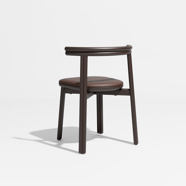 Twill Chair - Metal Upholstered | Gibson Karlo | Design By Them ** Chocolate Brown / Knoll Prairie 032