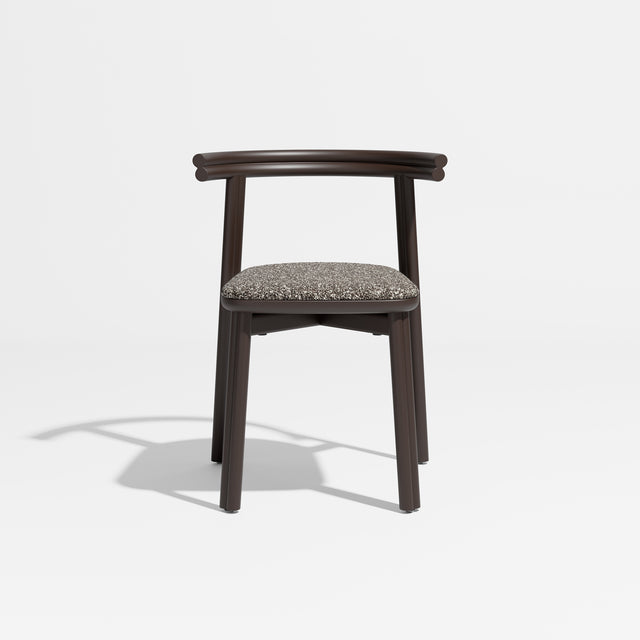 Twill Chair - Metal Upholstered | Gibson Karlo | Design By Them ** Chocolate Brown / Kvadrat Zero 0011