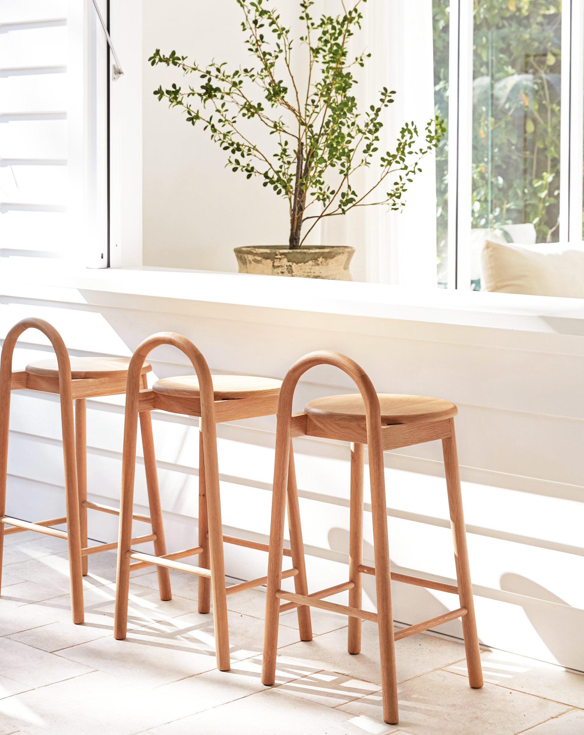 Bobby Oak Bar Stools ** None. Oak Timber. Please note stools are for indoor use only. | Gallery