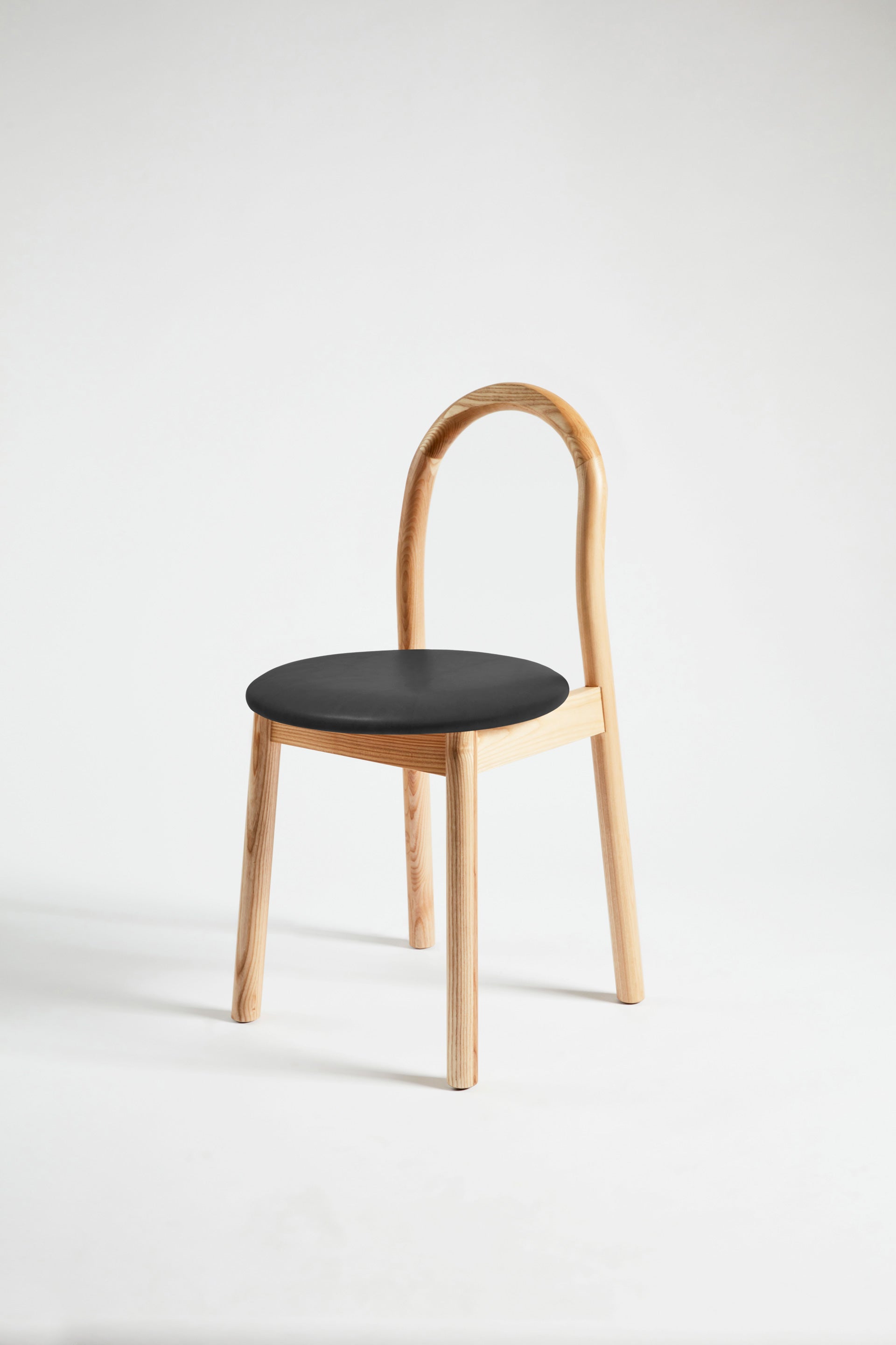 Bobby Chair Upholstered | Black Timber Wooden Dining Chair | Daniel Tucker | DesignByThem ** HF2 Lariat - 006 Black / Ash Solid