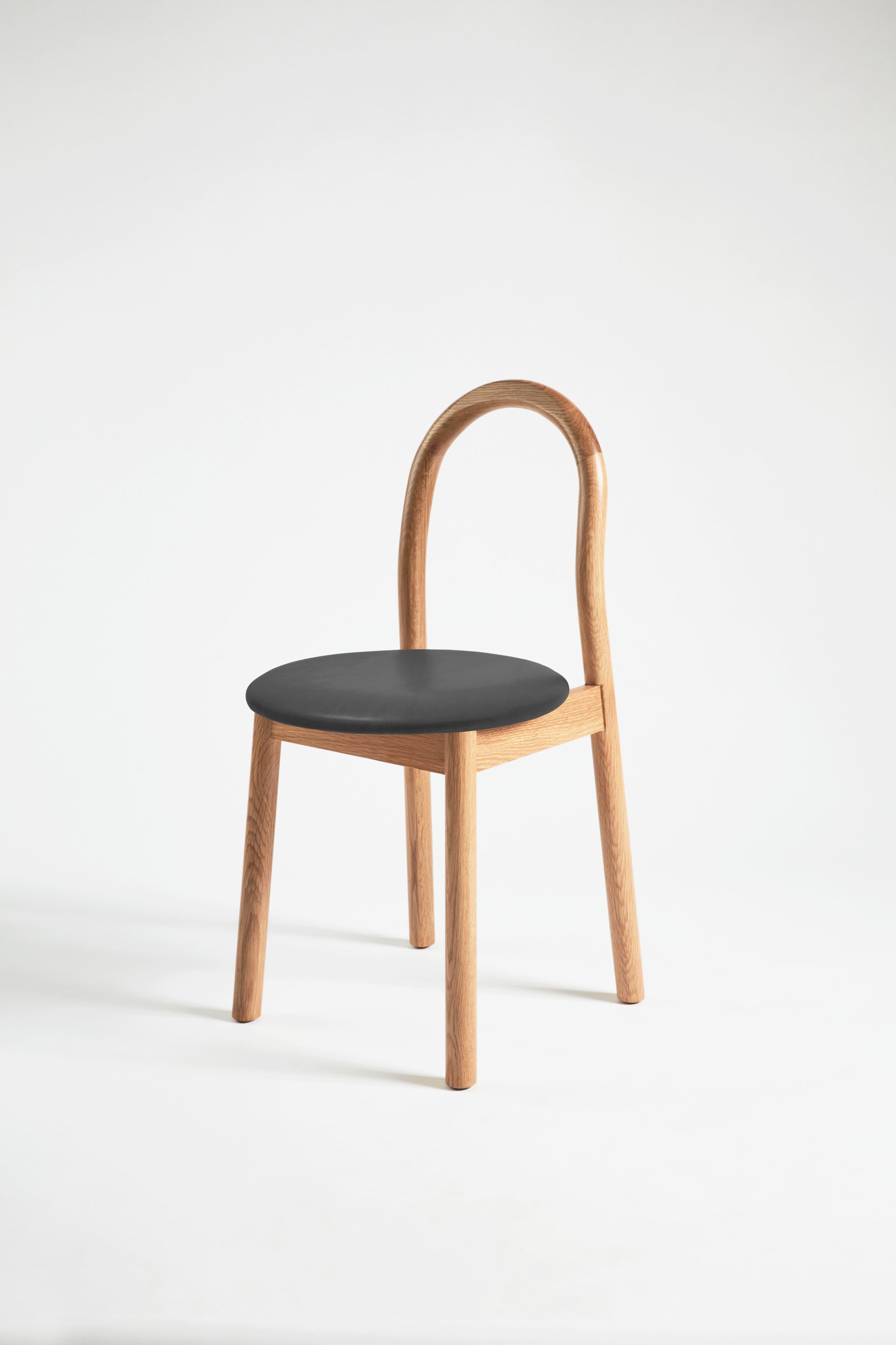 Bobby Chair Upholstered | Black Timber Wooden Dining Chair | Daniel Tucker | DesignByThem ** HF2 Lariat - 006 Black / Oak Solid
