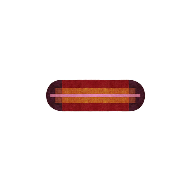 Overlay Runner | Large Burgundy | No Fringe | Danielah Martinez | Design By Them