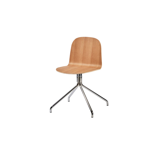 Potato Chair - Oak - Swivel Base - Chrome Base - Archive Store