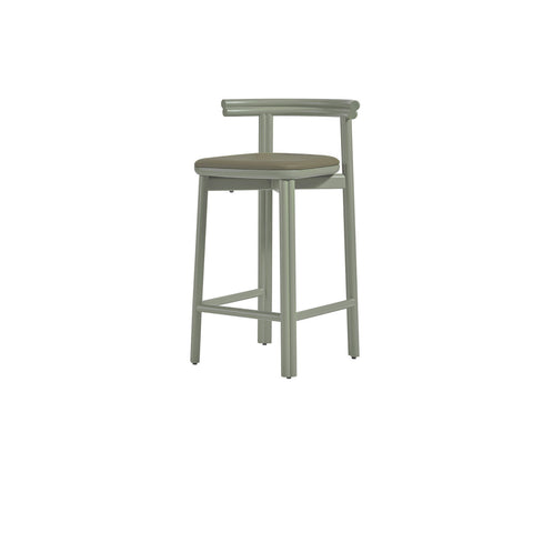 Twill Counter Chair - Metal Upholstered