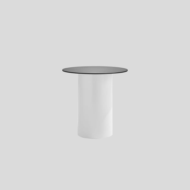 Dial Bar Table | White Base | Black Compact Laminate Top | Gibson Karlo | Design By Them