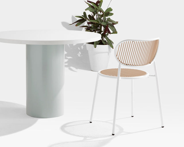 Piper Chair | White with Beige Insert | Chairs | Designed By Gibson Karlo | Design By Them