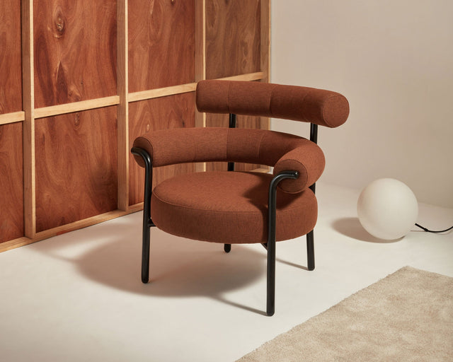 Olio Armchair by Christina Bricknell and Gibson Karlo | Round Upholstered Chair Steel Frame | Design By Them ** HF2 Merit - 0033