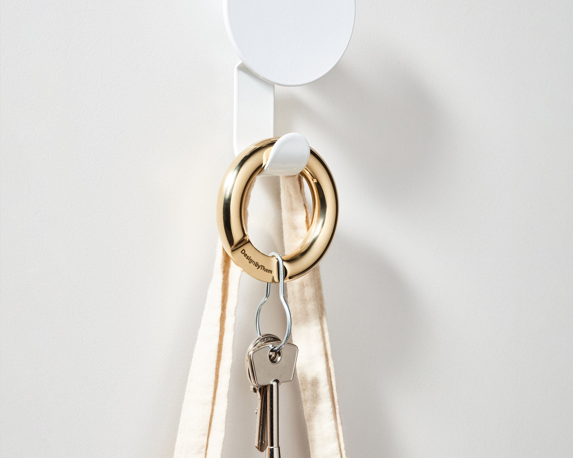 Dial Hanger and Oscar Keyring | Waterproof Stainless Steel Wall Hook | Gibson Karlo | Design By Them | Gallery